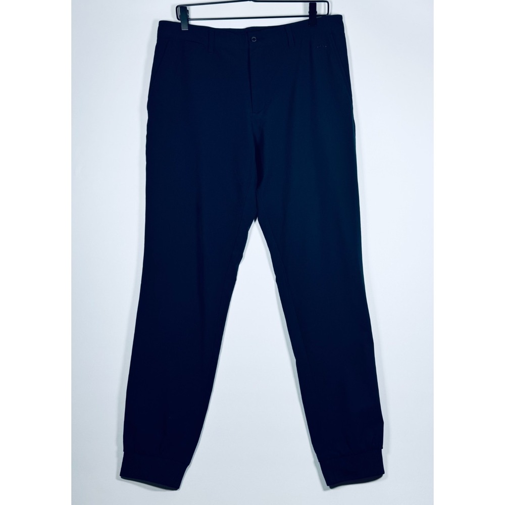 J Lindeberg Cuff Jogger Pant Mens 32 Navy Blue Performance Golf Stretch Modern